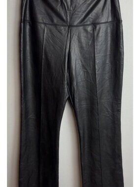 Joie Black Faux Leather Pants High Waisted Leggings Size XL Women’s